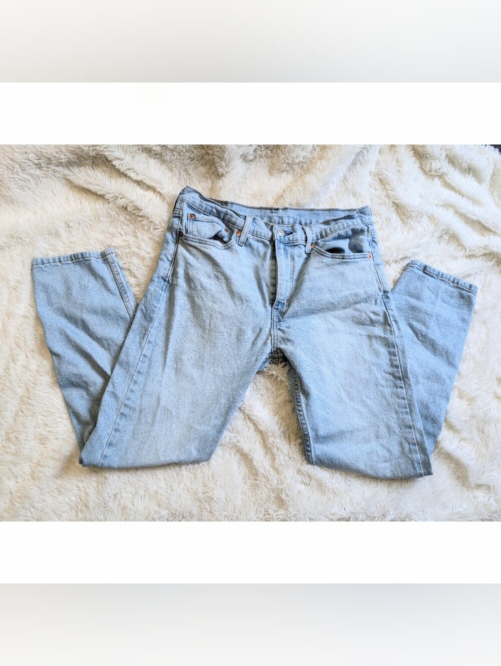 Levi's 510 Style Light Blue Slim Leg Denim Jeans Men's 32x29